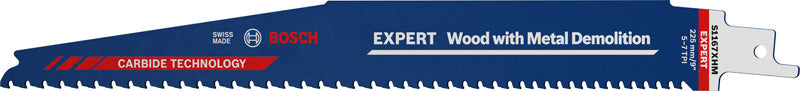 EXPERT Wood with Metal Demolition S1167XHM Säbelsägeblatt, 3 Stück