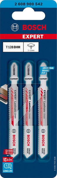 EXPERT Laminate Clean T128BHM Stichsägeblatt, 3 Stück