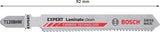 EXPERT Laminate Clean T128BHM Stichsägeblatt, 2 Stück