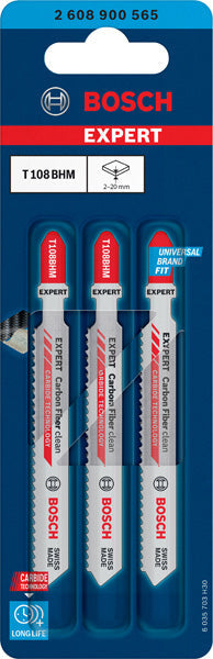 EXPERT Carbon Fiber Clean T 108 BHM Stichsägeblatt, 3?tlg.