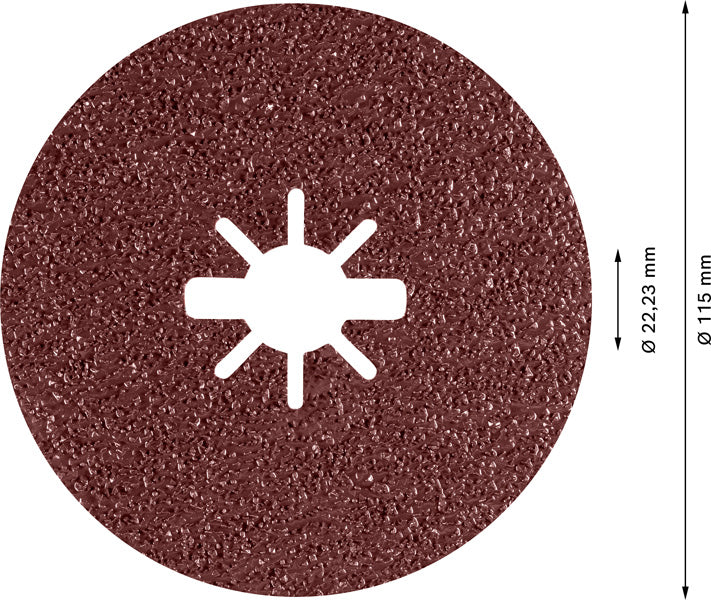 EXPERT R781 Prisma Ceramic Fiberscheibe, X-LOCK, 115 mm, 22,23 mm, K 36, 5-tlg.