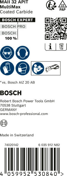 EXPERT MultiMax MAII 32 APIT Blatt für Multifunktionswerkzeuge, 32 mm, 10 Stück