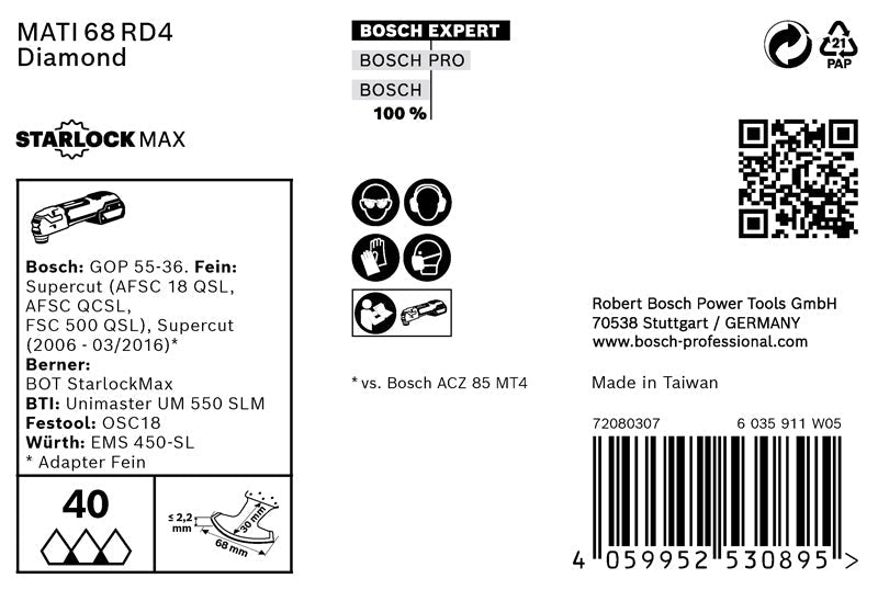 EXPERT Corner Blade MATI 68 RD4, 68 x 30 mm, 10er-Pack