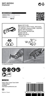 EXPERT Corner Blade MATI 68 RD4 Blatt für Multifunktionswerkzeuge, 68 x 10 mm