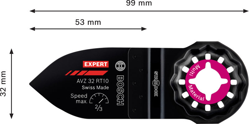 EXPERT Sanding Finger Fine AVZ 32 RT10 Schleiffinger, 32 x 50 mm