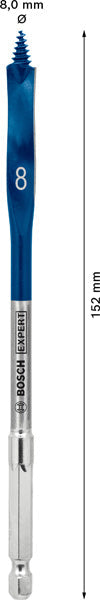 EXPERT SelfCut Speed Flachfräsbohrer, 8 x 152 mm