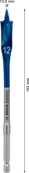 EXPERT SelfCut Speed Flachfräsbohrer, 12 x 152 mm
