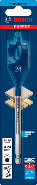 EXPERT SelfCut Speed Flachfräsbohrer, 24 x 152 mm