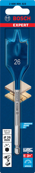 EXPERT SelfCut Speed Flachfräsbohrer, 26 x 152 mm