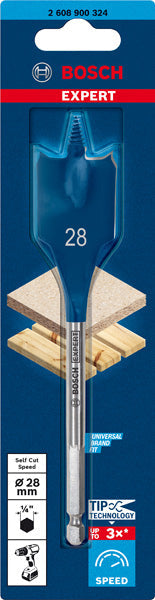 EXPERT SelfCut Speed Flachfräsbohrer, 28 x 152 mm