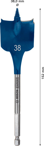 EXPERT SelfCut Speed Flachfräsbohrer, 38 x 152 mm