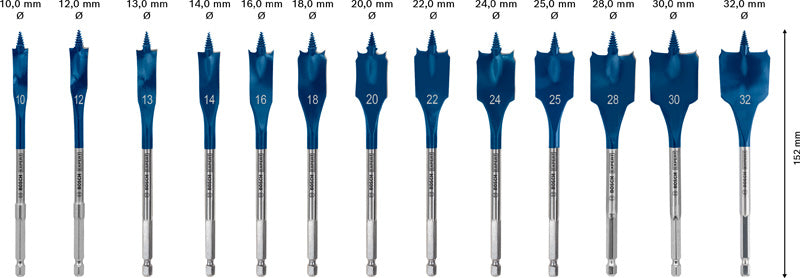 13-tlg., Expert SelfCut Speed Flachfräsbohrer-Set