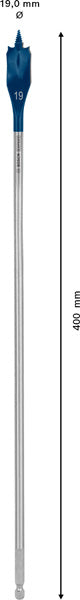 EXPERT SelfCut Speed Flachfräsbohrer, 19 x 400 mm