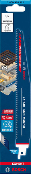 EXPERT ‘Multi Material’ S 1156 XHM Säbelsägeblatt, 3 Stück