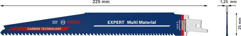 EXPERT ‘Multi Material’ S 1156 XHM Säbelsägeblatt, 3 Stück