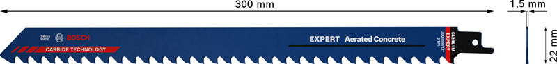EXPERT ‘Aerated Concrete’ S 1241 HM Säbelsägeblatt, 3 Stück