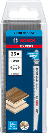 EXPERT ‘Wood 2-side clean’ T 308 B Stichsägeblatt, 25 Stück