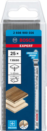 EXPERT ‘Wood 2-side clean’ T 308 BO Stichsägeblatt, 25 Stück