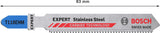 EXPERT ‘Stainless Steel’ T 118 EHM Stichsägeblatt, 3 Stück