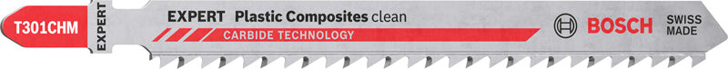 EXPERT ‘Plastic Composites Clean’ T 301 CHM Stichsägeblatt, 3 Stück