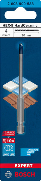EXPERT HEX-9 HardCeramic Bohrer, 4 x 90 mm