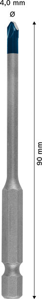 EXPERT HEX-9 HardCeramic Bohrer, 4 x 90 mm