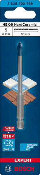 EXPERT HEX-9 HardCeramic Bohrer, 5 x 90 mm