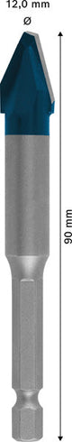 EXPERT HEX-9 HardCeramic Bohrer, 12 x 90 mm