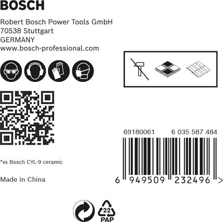 EXPERT HEX-9 HardCeramic Bohrer-Set, 4/5/6/8/10 mm, 5-tlg.