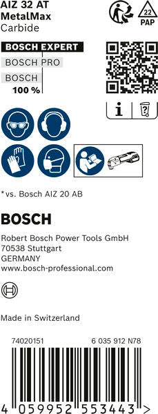 Expert MetalMax AIZ 32 AIT Blatt für Multifunktionswerkzeuge, 40x32 mm, 10 Stk.