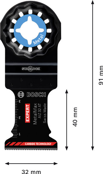 Expert MetalMax AIZ 32 AIT Blatt für Multifunktionswerkzeuge, 40x32 mm, 10 Stk.