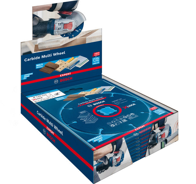 EXPERT Carbide Multi Wheel X-LOCK Trennscheibe, 125 mm, 22,23 mm, 10er-Pack