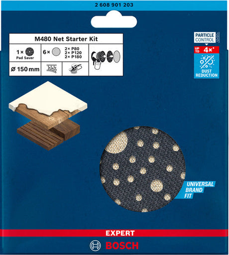 EXPERT M480 Starter-Set für Exzenterschleifer, 150 mm, 7-tlg.