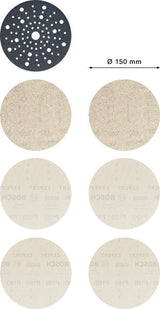 EXPERT M480 Starter-Set für Exzenterschleifer, 150 mm, 7-tlg.