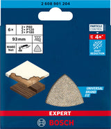 EXPERT M480 Schleifnetz-Set, 93 x 93 mm, 6 Stück