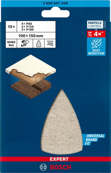 EXPERT M480 Schleifnetz-Set, 100 x 150 mm, 10 Stück
