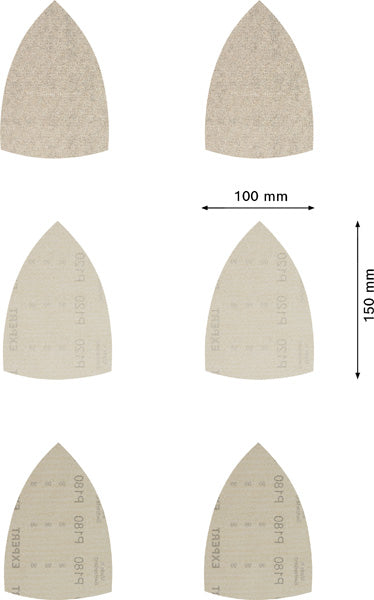 EXPERT M480 Schleifnetz-Set, 100 x 150 mm, 10 Stück