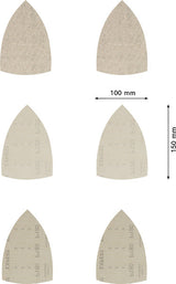 EXPERT M480 Schleifnetz-Set, 100 x 150 mm, 10 Stück