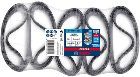 EXPERT N470 Schleifhülse für Satinierer, 100 x 290 mm, 90 mm, grob, 10 Stk.