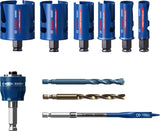 EXPERT Construction Material Lochsäge-Set 20/25/32/38/51/64 mm, 10-tlg.