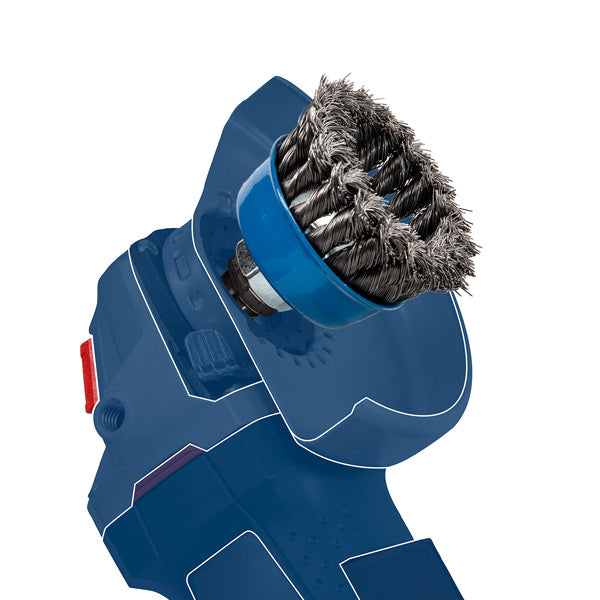 PRO Metal heavy Topfbürste, 100 x 0,8 mm, Gewinde