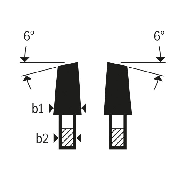 Vorritzblatt konisch, Best for Laminated Panel, 120 x 20 x 2,2 mm, 24