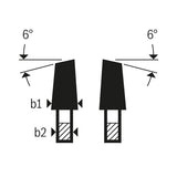 Vorritzblatt konisch, Best for Laminated Panel, 120 x 20 x 2,2 mm, 24