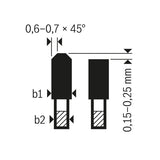 Kreissägeblatt für Akkusägen Expert for Aluminium, 216 x 2/1,4 x 30, 66 Zähne