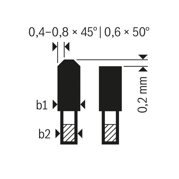 Expert for High Pressure Laminate 168 x 20 x 1,8/1,2 mm, T52