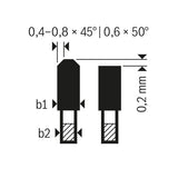 Expert for High Pressure Laminate 168 x 20 x 1,8/1,2 mm, T52