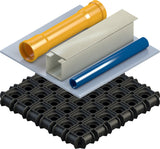 EXPERT W480 Web 1/4 Handschleifblatt-Set, 115x140 mm, G120/G180/G240/G320 9-tlg.