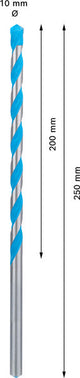 EXPERT CYL-9 MultiConstruction Bohrer, 10 x 200 x 250 mm