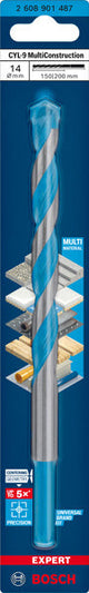 EXPERT CYL-9 MultiConstruction Bohrer, 14 x 150 x 200 mm
