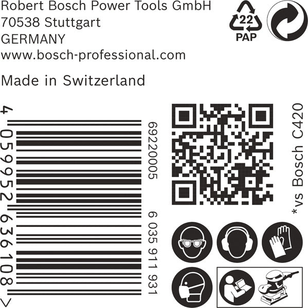 EXPERT C470 Schleifpapier, 80 x 133 mm 50 Stück